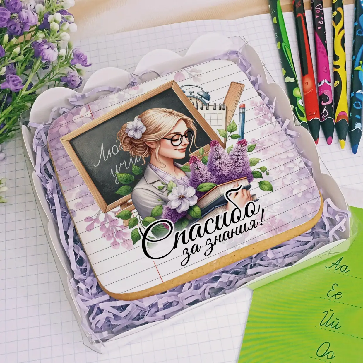 100-100 Сирень для учителя